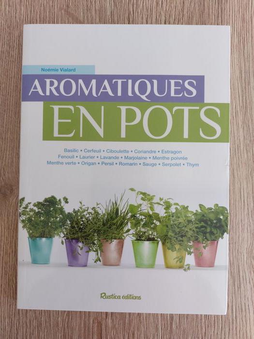 Livre "Aromatiques en pots" Rustica - photo numéro 1