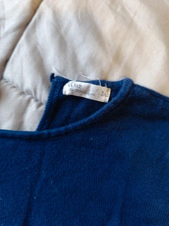 Pull en maille bleu marine taille 3 ans - photo numéro 3