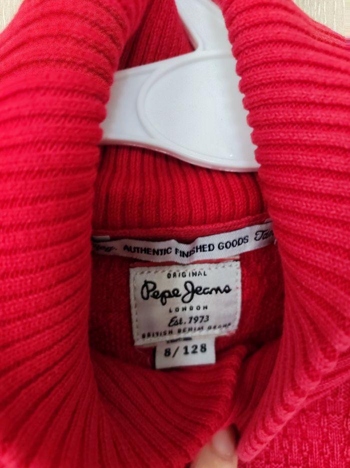 Pull rouge maille 8 ans Pépé Jeans - photo numéro 5