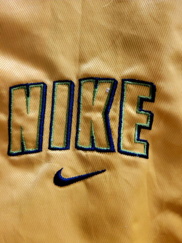 Veste Vintage Y2K Nike Jaune Logo brodé Sportswear TailleS Vintage Rare - photo numéro 3