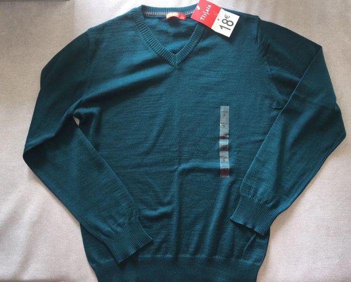 Pull homme vert taille S - photo numéro 1