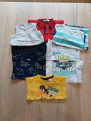 Lot tee shirt 12 mois