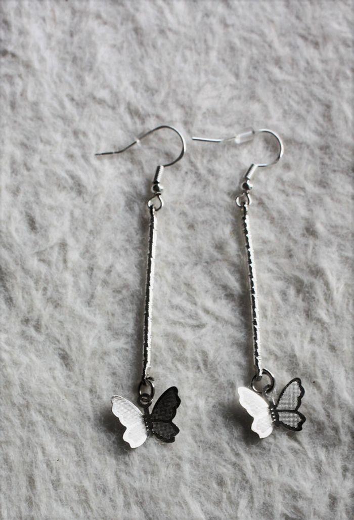 boucles oreilles Home création papillons cr argent poinçonné - photo numéro 4