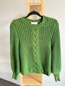 Pull Sézane maille verte Jazz Taille XS