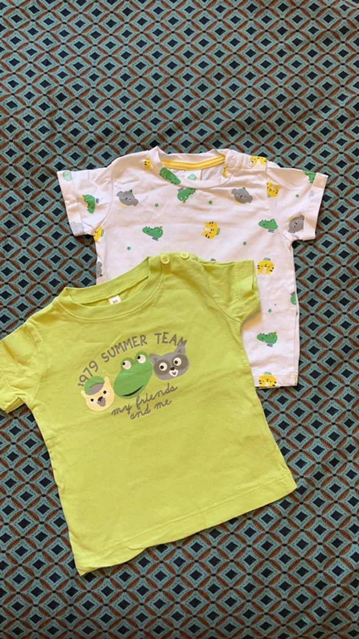 Lot tee-shirts bébé - photo numéro 1