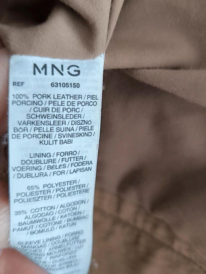 🤎 Veste croûte de cuir beige Mango 38/40 🤎 - photo numéro 8