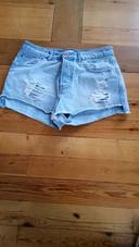 Short Jean's bleu clair