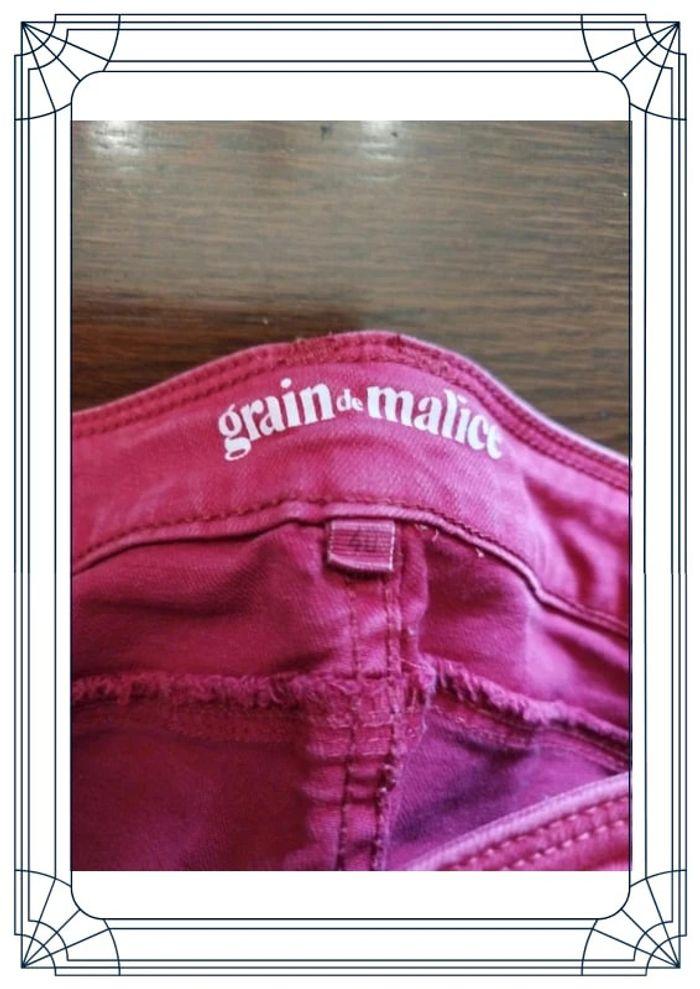 Jeans bordeaux droit Grain De Malice L/40 - photo numéro 11