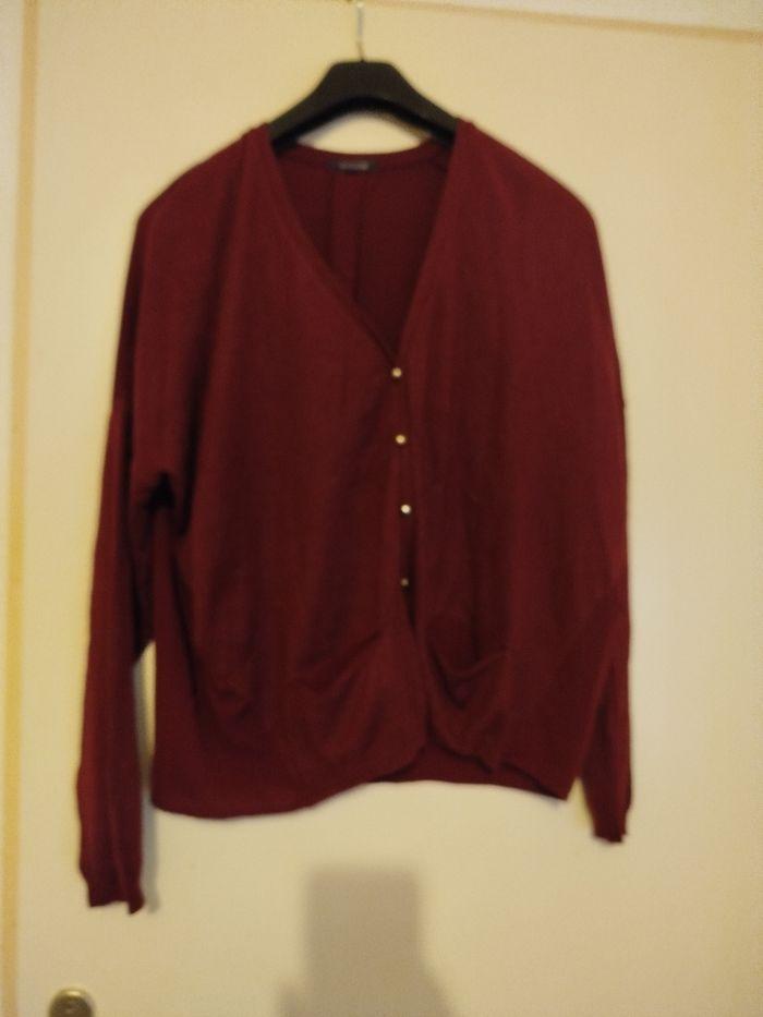 Cardigan Oversize bordeaux Promod - photo numéro 11