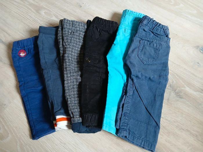 Lot de 6 pantalons - 9 mois - 71 cm - photo numéro 1