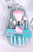 Lot de 5 pinceaux bleu de maquillage, Kawaii, Hello Kitty. Neuf