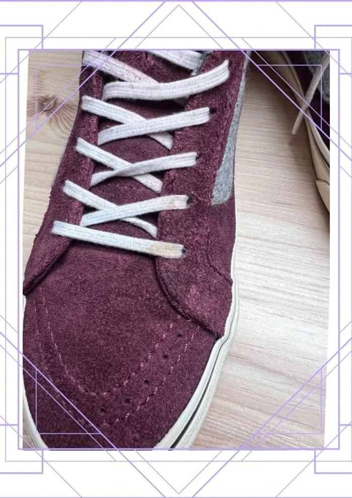 👟 Vans Sk8 High Bordeaux Pointure FR 38 US 7,5 👟 - photo numéro 6