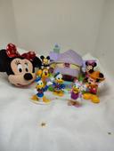 Polly pocket figurine Mickey Minnie Birthday maison house dingo Donald daisy