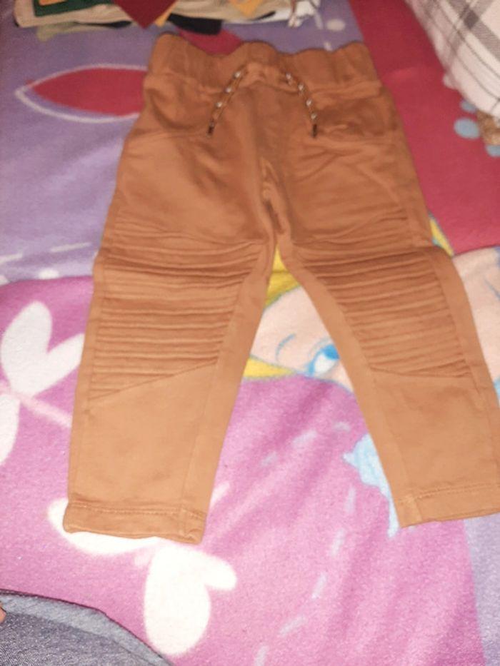 Pantalon marron lucky kid 24 mois - photo numéro 1