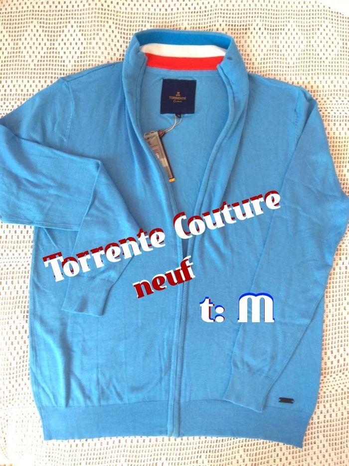 Gilet neuf veste Torrente bleue homme taille M - photo numéro 1