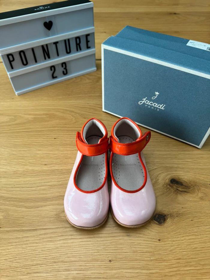 Bottines ouvertes Charles IX bicolores rose/orange - Pointure 23 - photo numéro 1