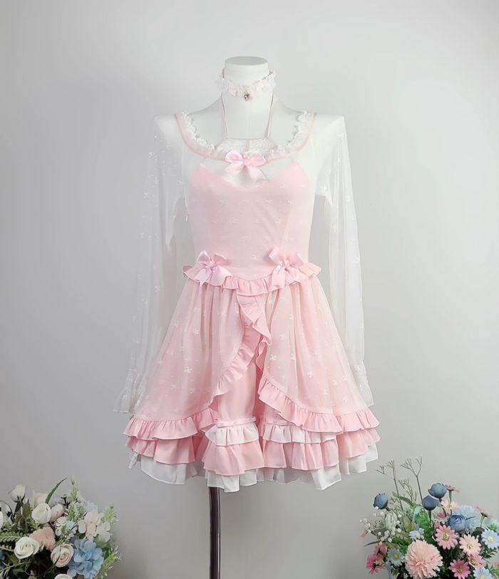 Dress Robe Pink Barbie Cute Kawaii Manga Anime Cosplay Lolita - photo numéro 3