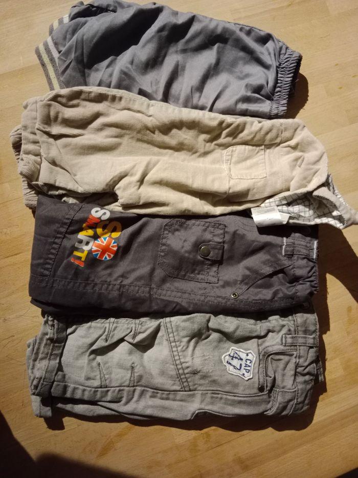 Lot de 3 pantalons et 1 salopette