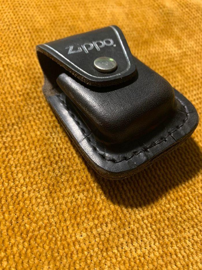 Vintage pochette Zippo en cuir pour ceinture - photo numéro 2