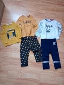 Lot t-shirts ML + pantalons 2 ans