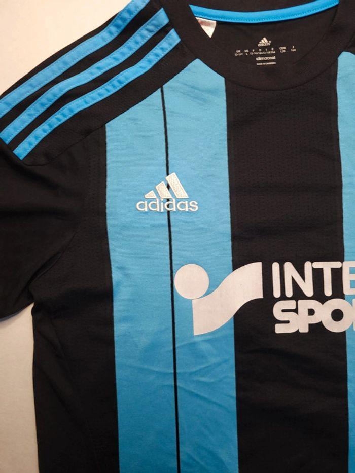 Maillot Olympique de Marseille Adidas saison 2015/2016 taille 13-14 ans en excellent état - photo numéro 3