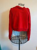 Crop top sweat rouge divided