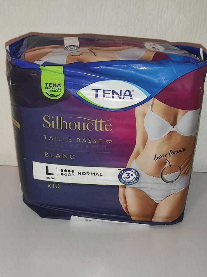 Tena Silhouette Blanc Normal Taille L - photo numéro 1