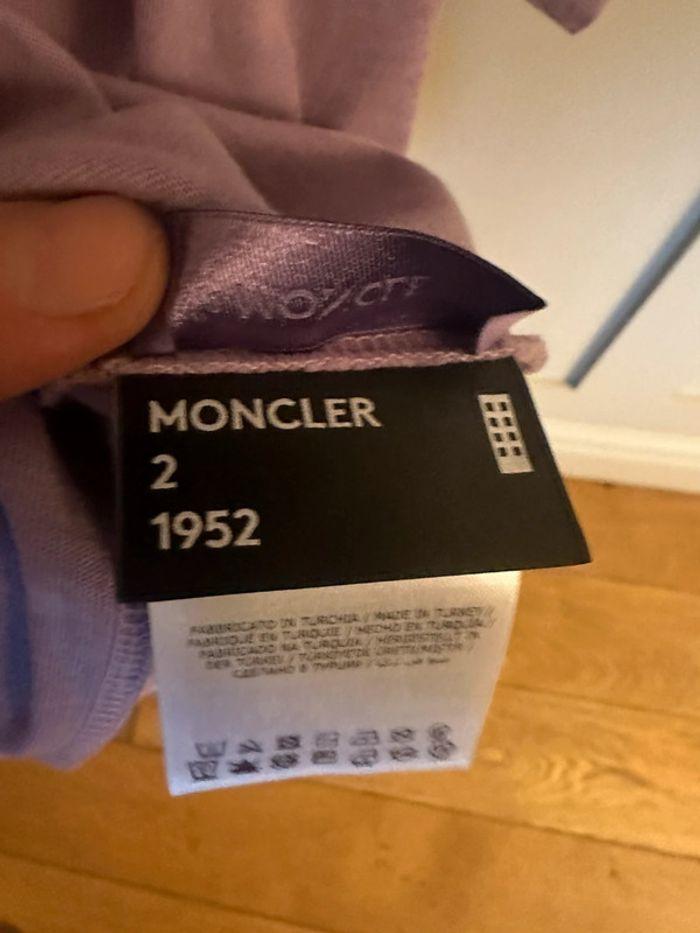 Moncler 1952 Cartoon Motif T-shirt Violet Rare - photo numéro 5