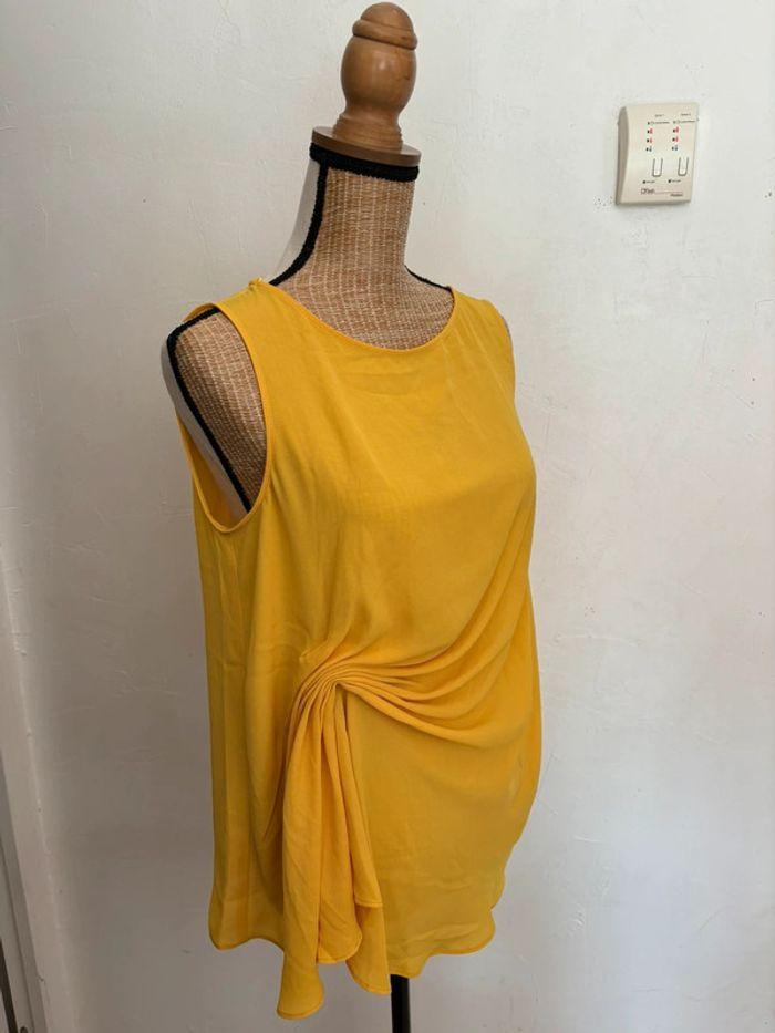 Magnifique top jaune Zara taille L correspond à un 40 - photo numéro 4