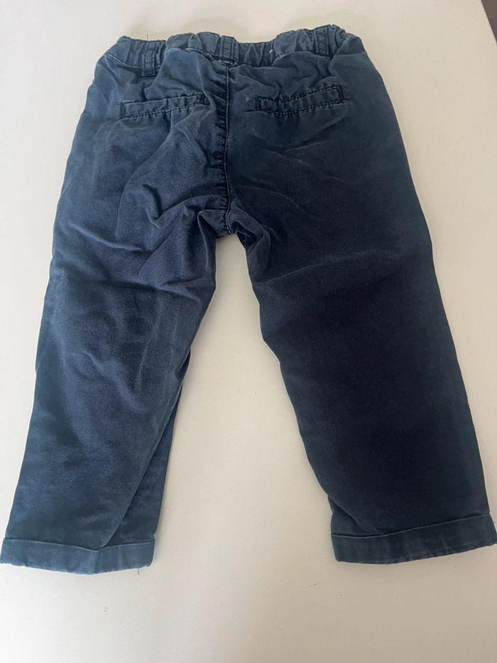 pantalon bleu marine garçon bébé 18 mois - photo numéro 2