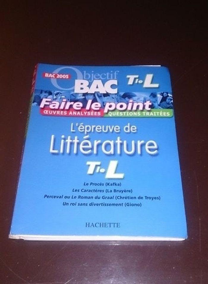 📚Objectif BAC Tle L L'épreuve de Littérature - photo numéro 1