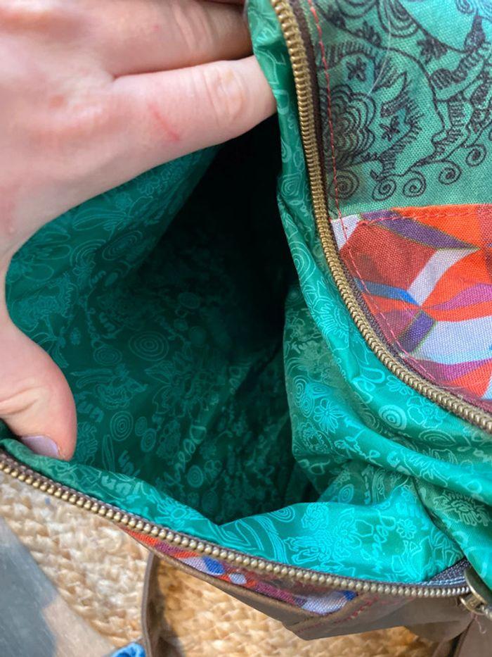 Sac bandoulière marron, bleu, rose Desigual - photo numéro 14