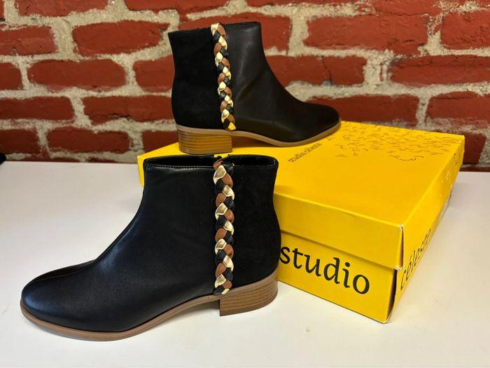 Bottines céleste approuvées Vegan - photo numéro 1