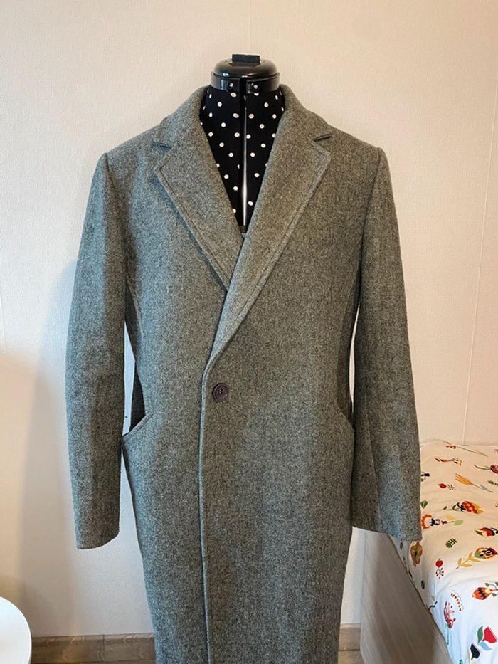 Manteau long / pardessus gris taille L / 40 Boutique Indépendante - photo numéro 2