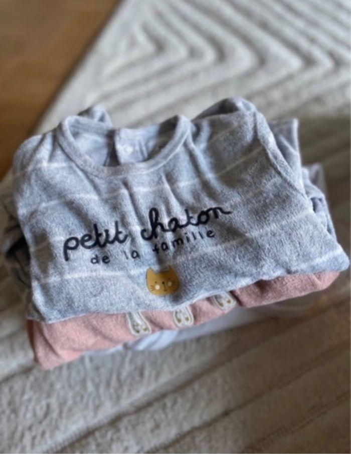 Lot 7 pyjamas bébé fille hiver - photo numéro 5