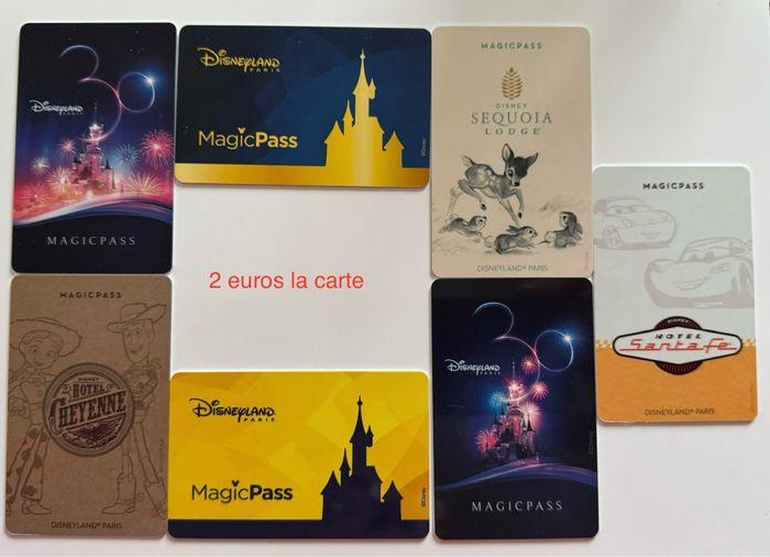 Carte magic pass  Disney pour collection  2€ pièce