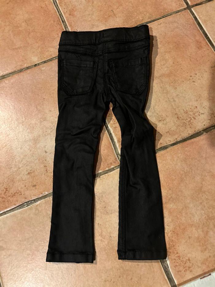 Pantalon noir enduit tape à l’œil 2 ans - photo numéro 3