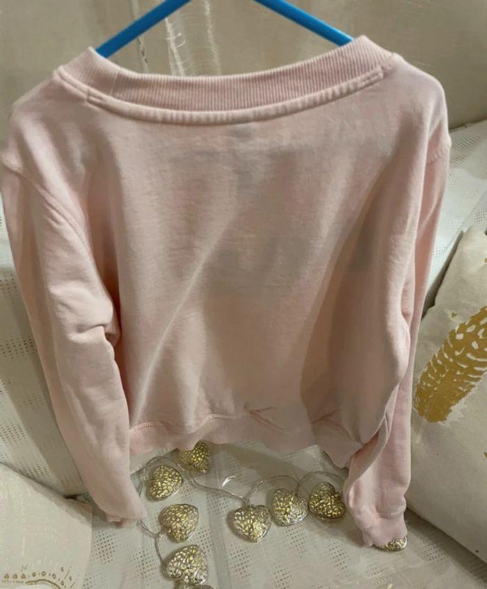 Pull oneill rose pale broderie épaisse en 3D comme neuf 10 ans - photo numéro 6