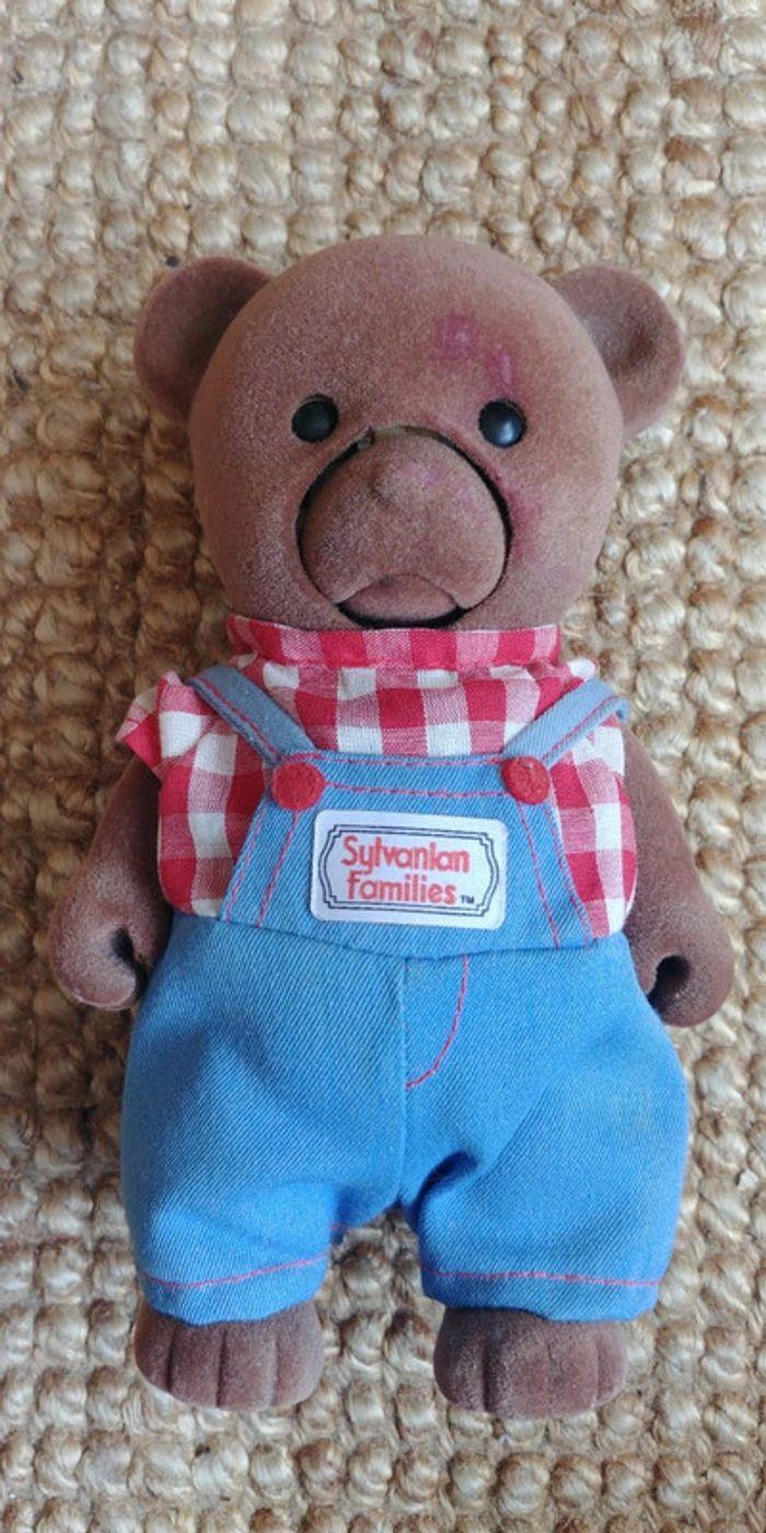 Gros ours Sylvanian Families TOMY vintage "les beaux parleurs" (1985) - photo numéro 9