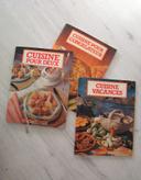 lot 3 livres cuisine pour vacances neufs