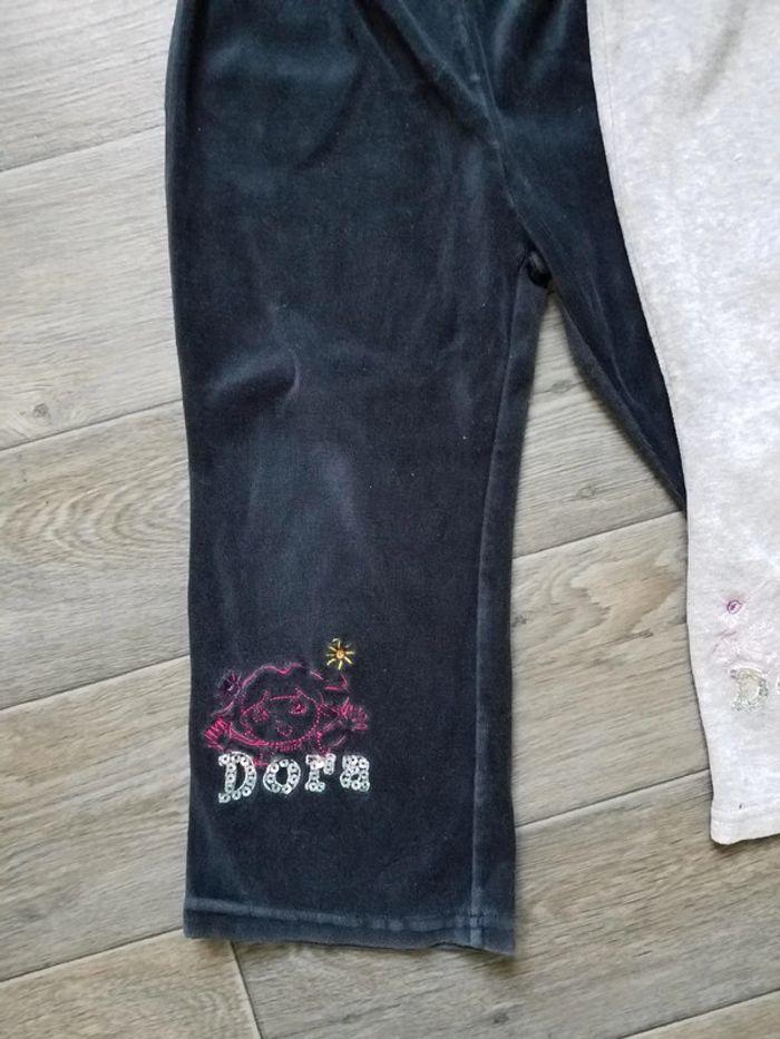 Lot de 2 pantalons pyjamas velours taille 3 ans bon état - photo numéro 2