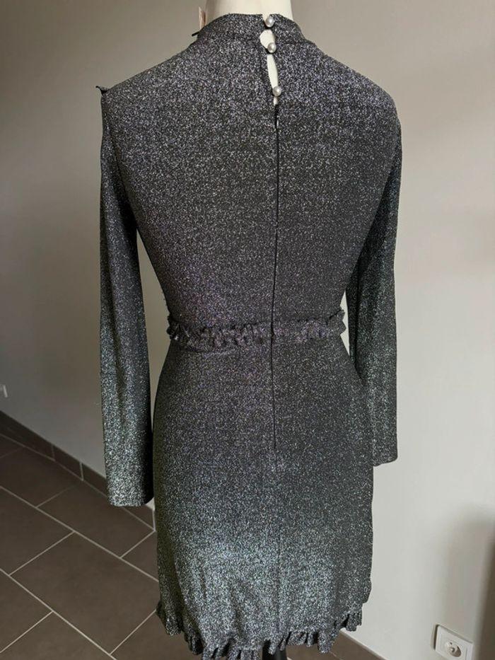 Robe Maje lurex argentée Taille 3 (38/40) 🩶 - photo numéro 2