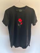 Teeshirt noir avec rose rouge Project X Paris