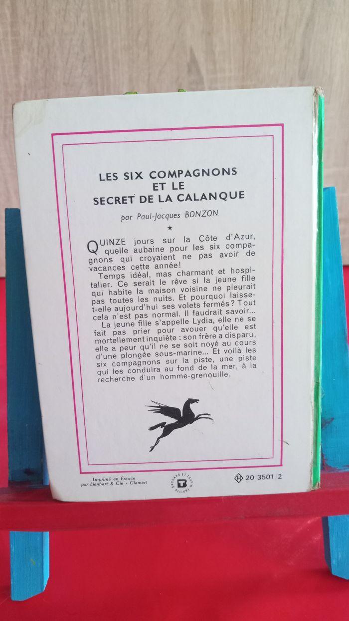 Les Six compagnons et le secret de la calanque, n° 405, 1969, bibliothèque verte - photo numéro 2