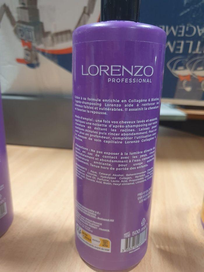 shampoing après shampoing masque Biotine sans sulfate Lorenzo professionnel - photo numéro 6