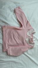 Pull rose avec col Claudine 23 mois