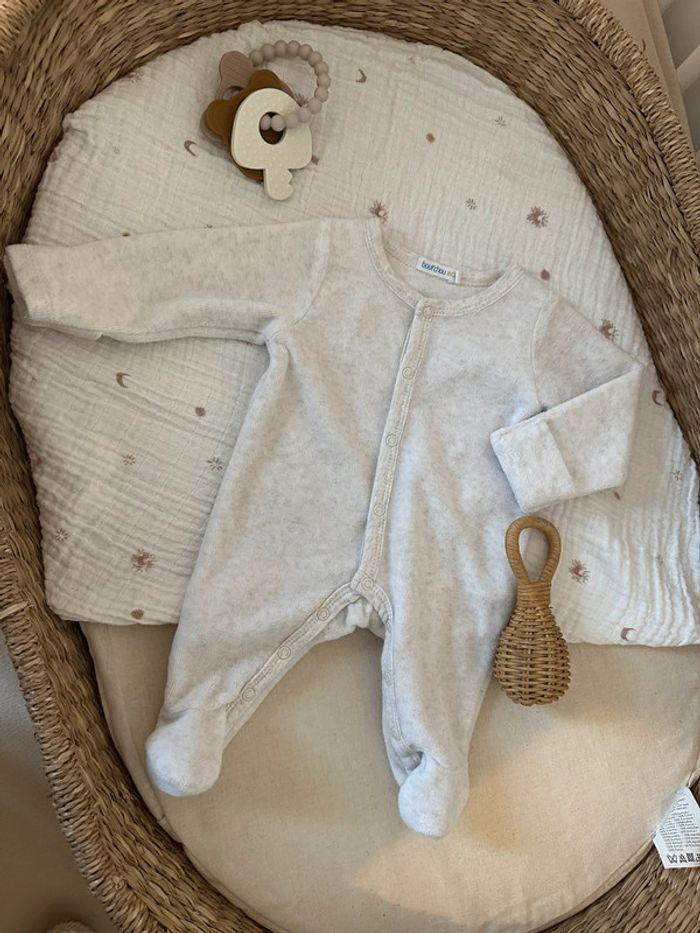 Pyjama beige - Bout'chou - 1 mois