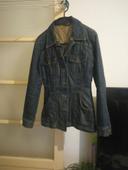 Veste en jean femme double hiver