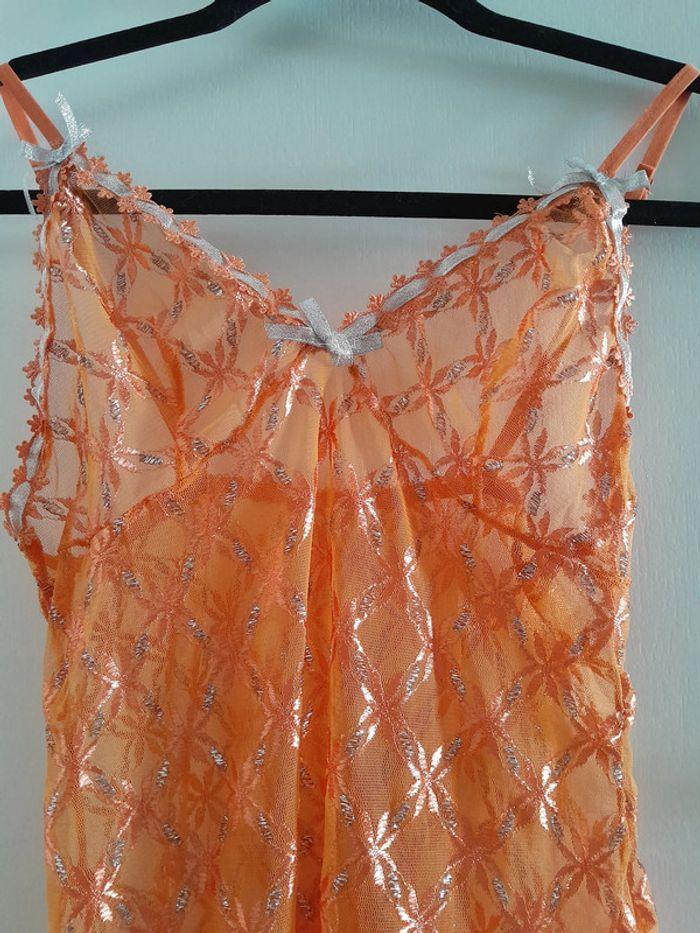 Nuisette couleur Orange et argentée, taille XL, Marque Sanselle - photo numéro 3