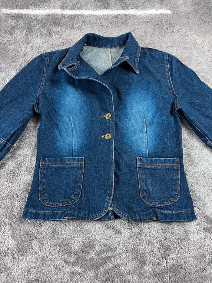 👕 Veste en Jeans vintage y2k Bleu Taille L 👕 - photo numéro 6